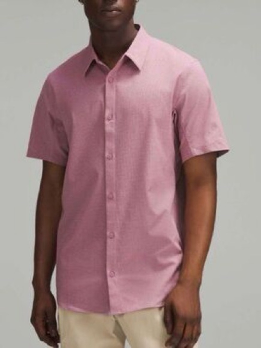 Lululemon Men's Airing Easy Short-Sleeve Button-Up Shirt